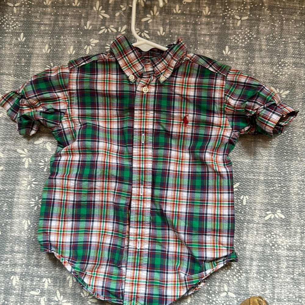 Ralph Lauren boys plaid button down